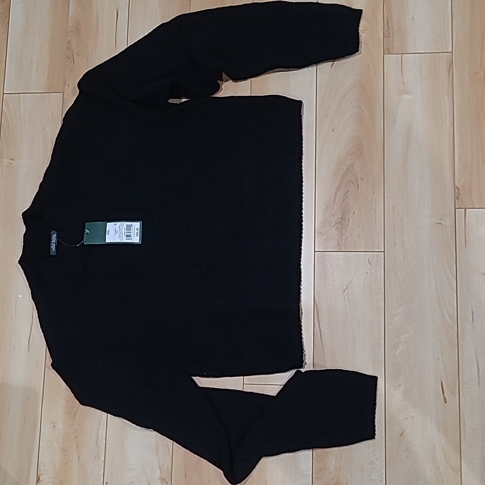 Wild Fable women's XXL black knit belly shirt